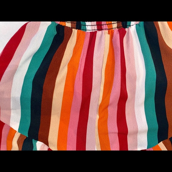 Multi-Colored Striped Romper from Audrey 3+1 Size Small - Picture 4 of 5